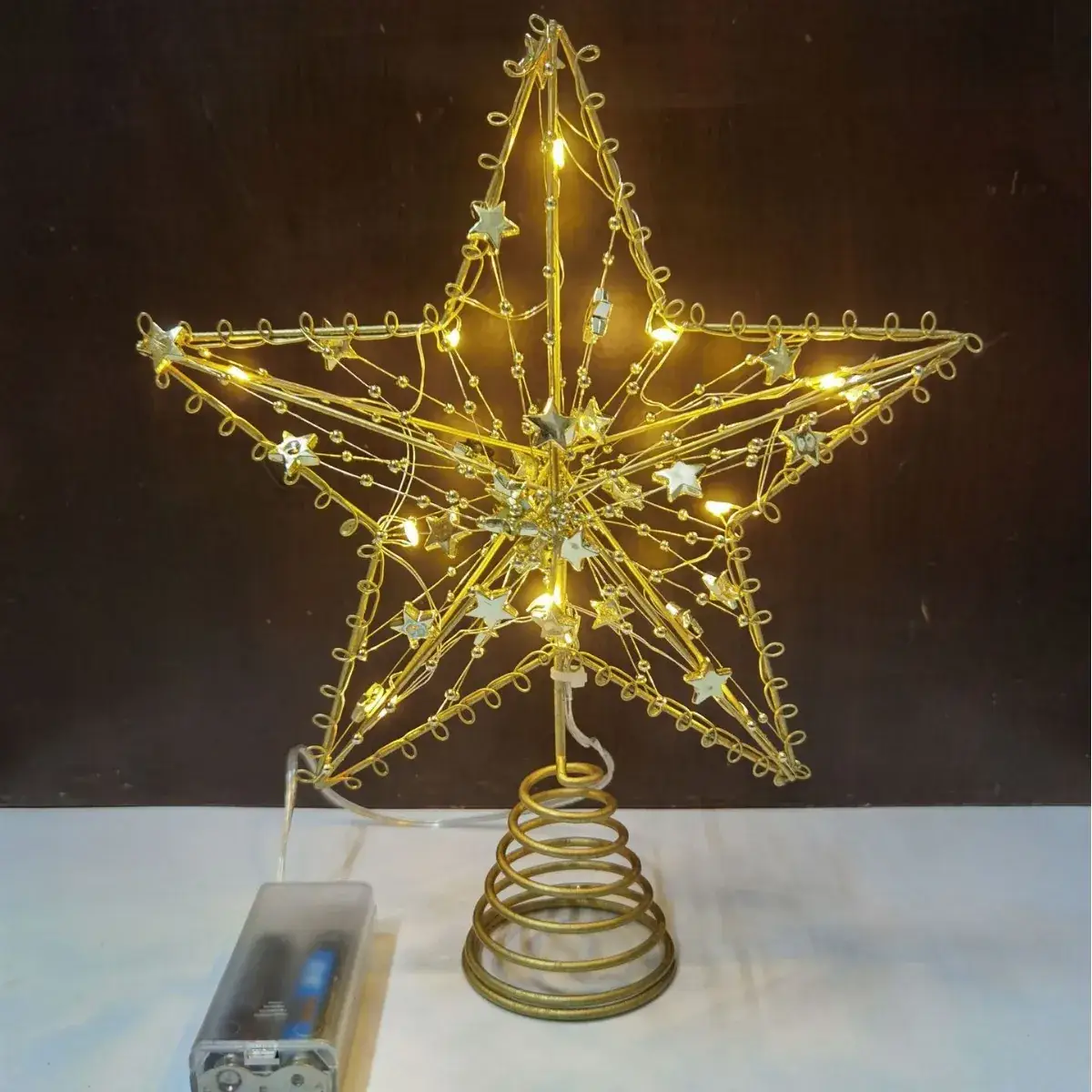Star Shaped Christmas Tree Decor with LED Lights - Image 5