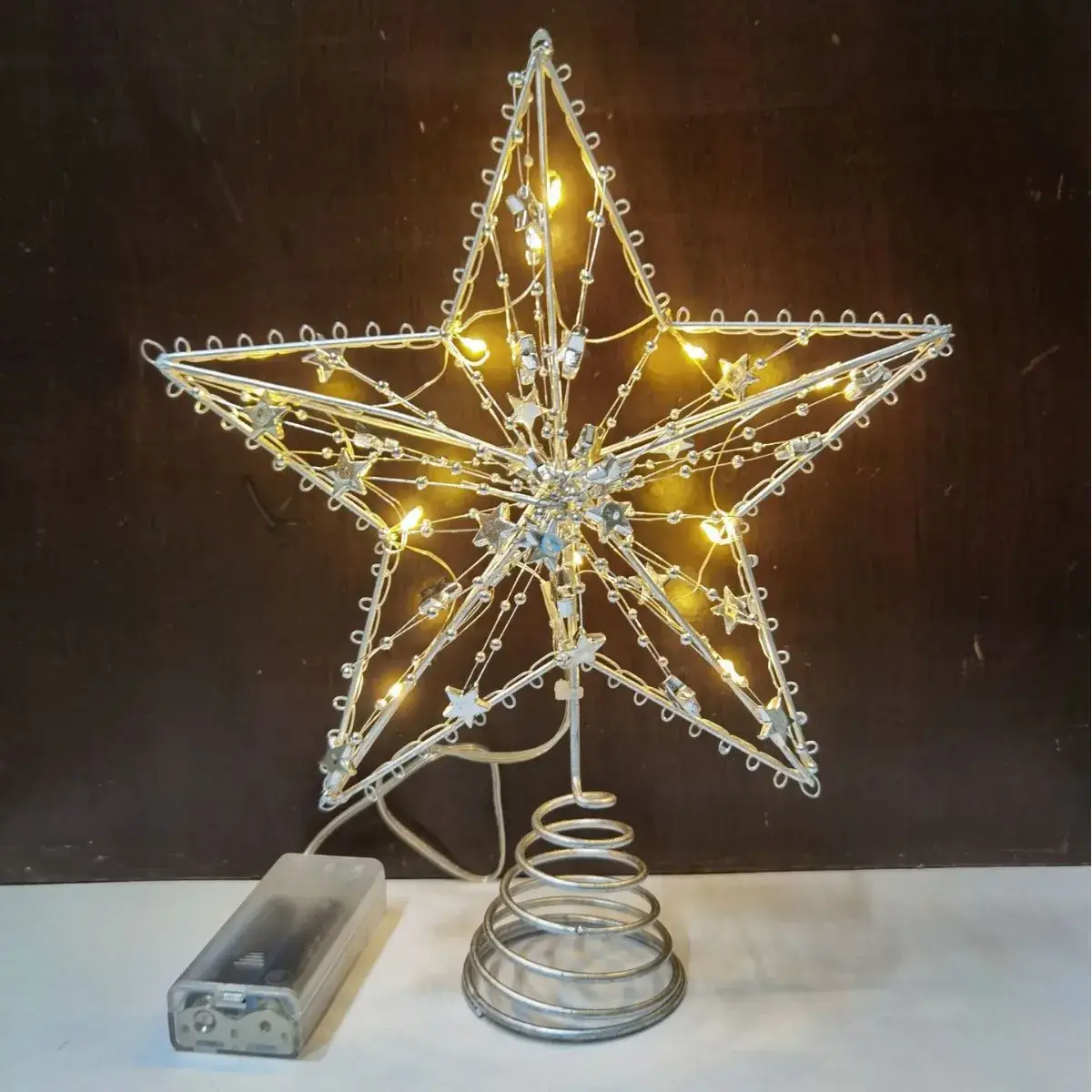 Star Shaped Christmas Tree Decor with LED Lights - Image 6