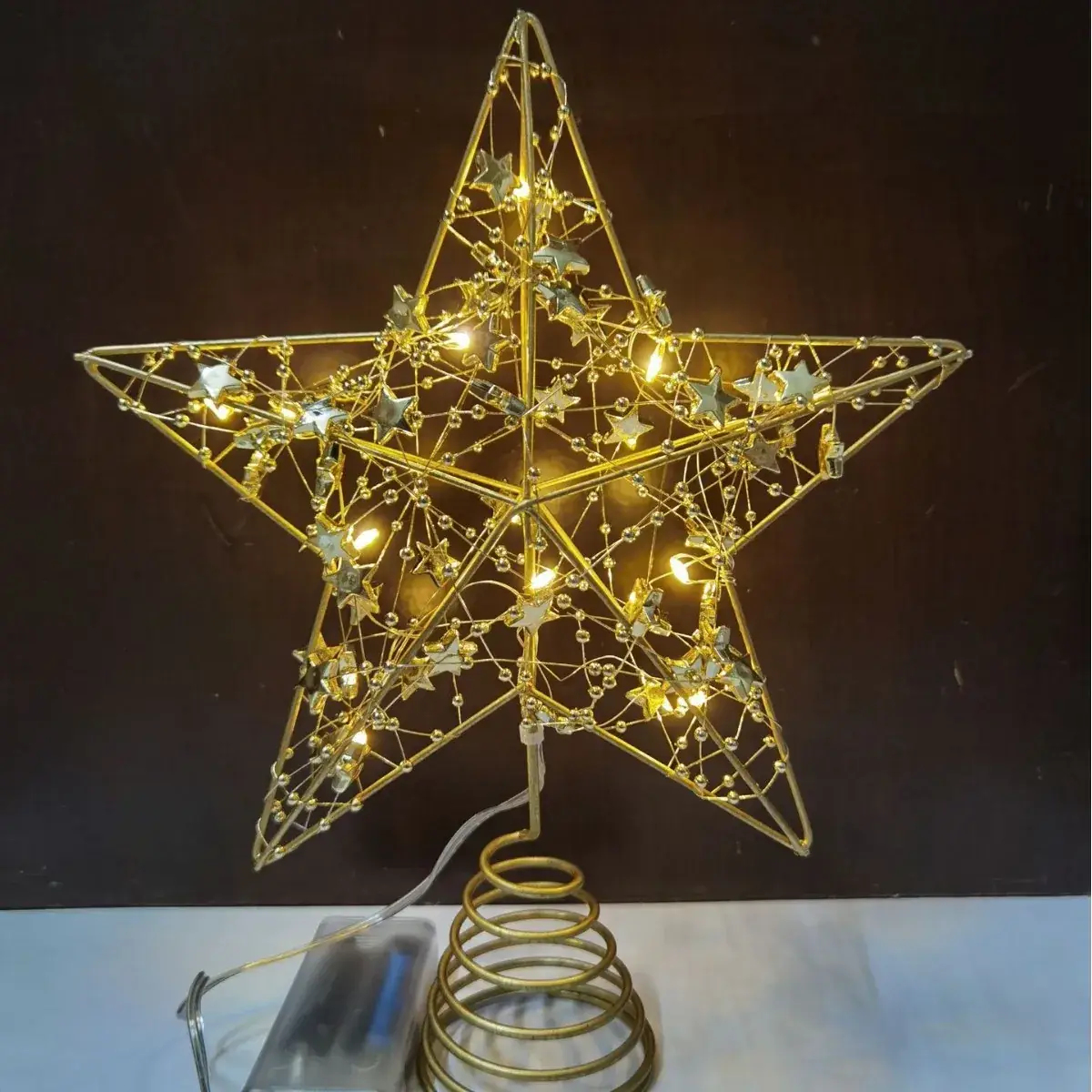Star Shaped Christmas Tree Decor with LED Lights - Image 7
