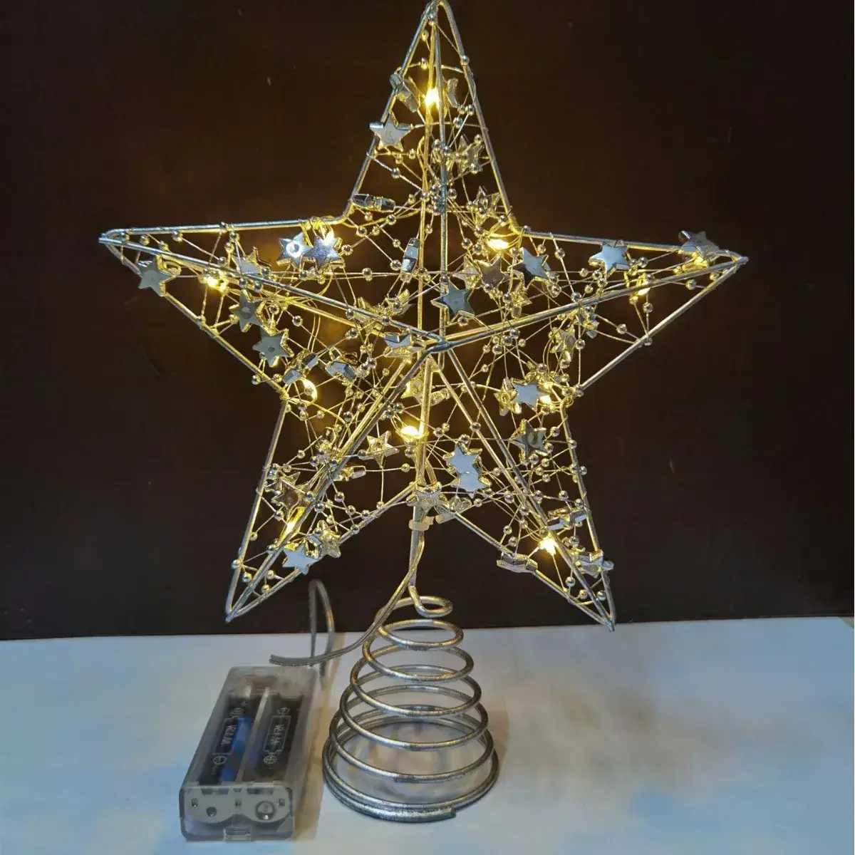 Star Shaped Christmas Tree Decor with LED Lights - Image 8