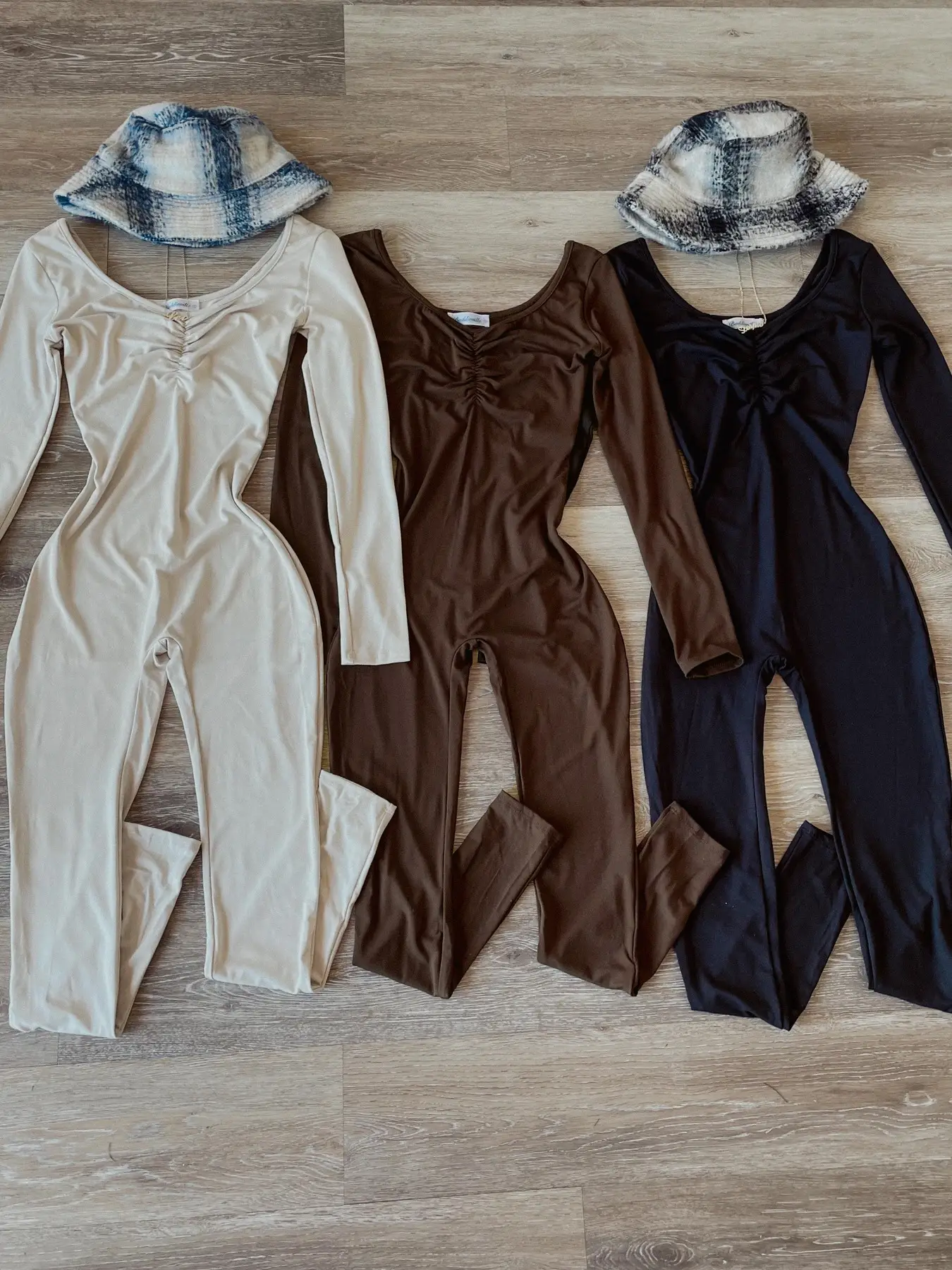 Pink V-Neck Pleated Long Sleeve One-Piece Pants Set - Image 7