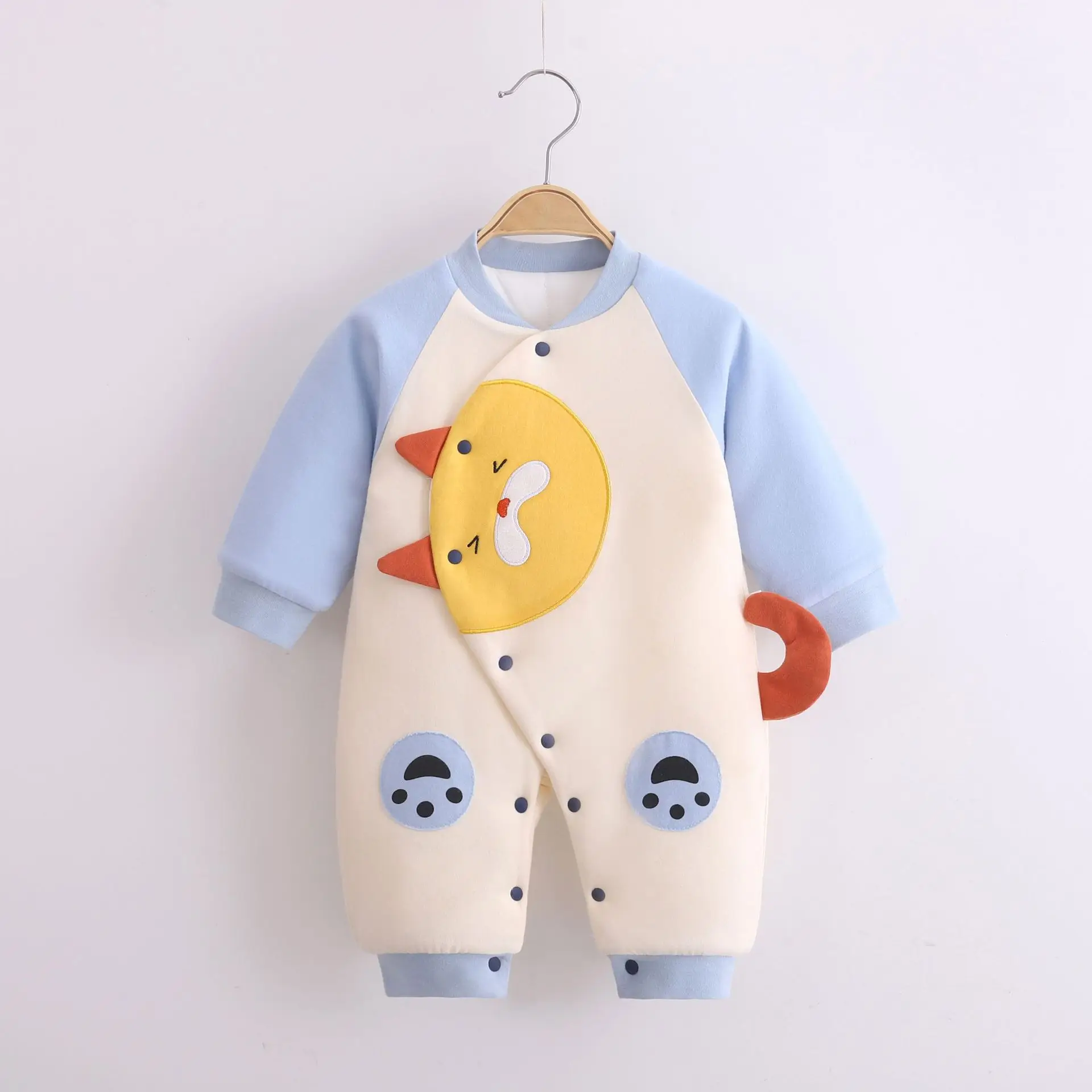 Newborn One-Piece Romper Cotton Warm Sleepwear 0-12M - Image 3