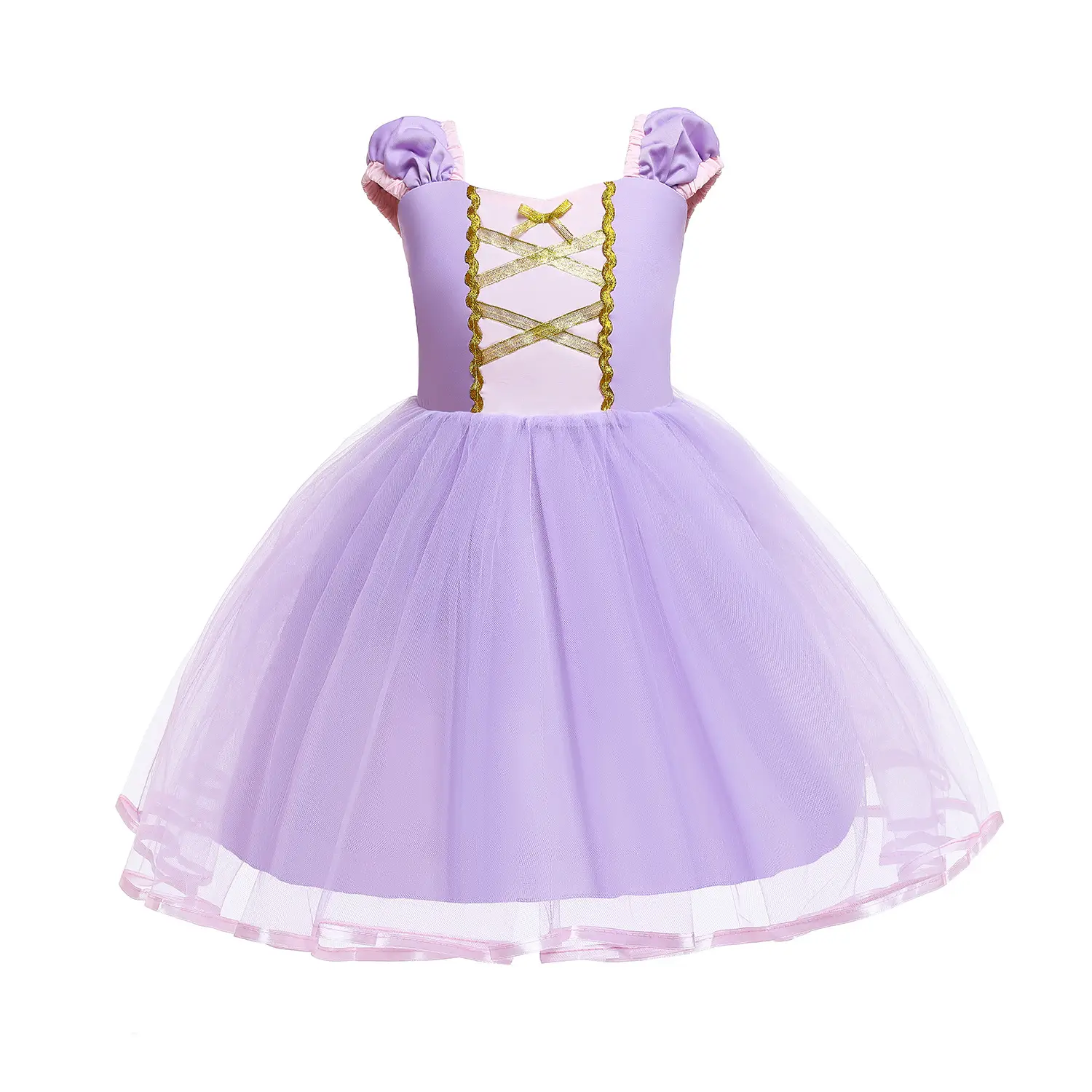 Purple Tulle Rapunzel Dress for Girls - Image 3
