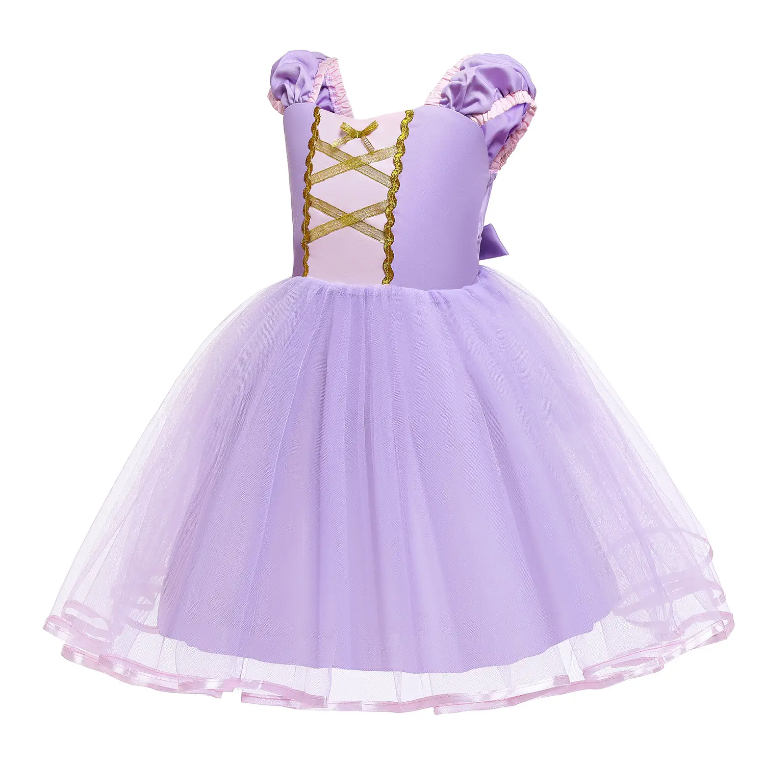 Purple Tulle Rapunzel Dress for Girls - Image 4