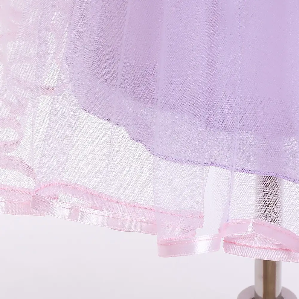 Purple Tulle Rapunzel Dress for Girls - Image 6