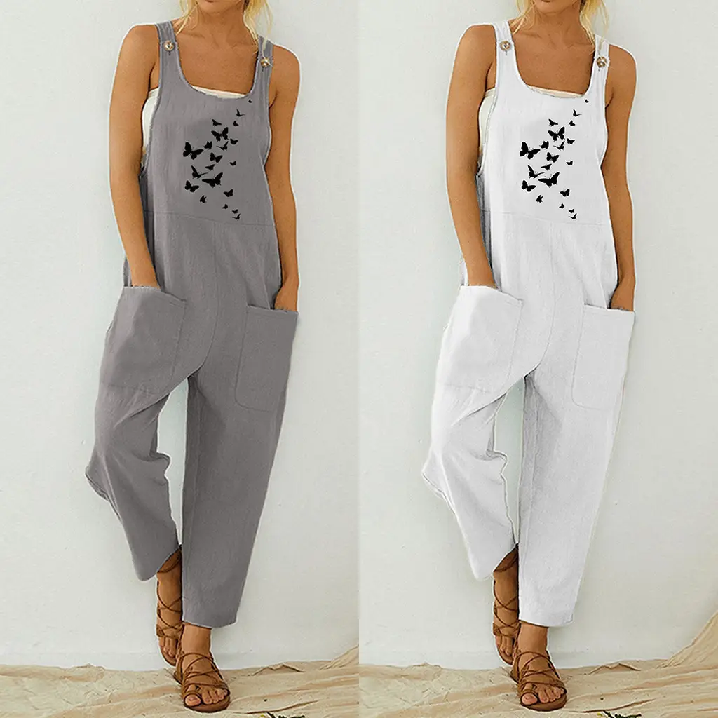 Black Printed Plus Size Casual Pants for Women - Image 5