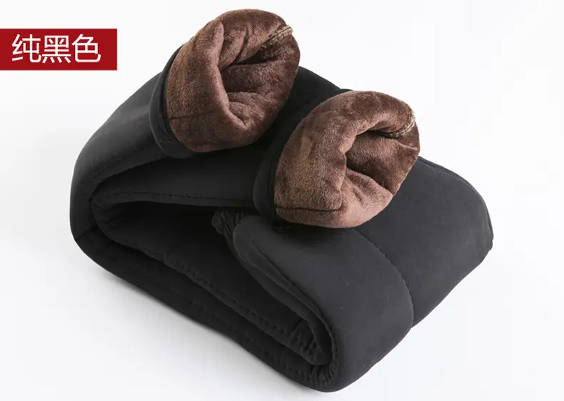 Winter Warm Camel Velvet Pants for Women — feature 18