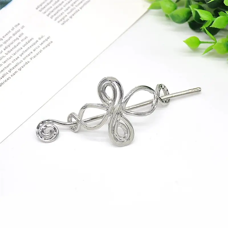 National Trendy Antique Metal Hairpin European American Viking Knot - Image 10