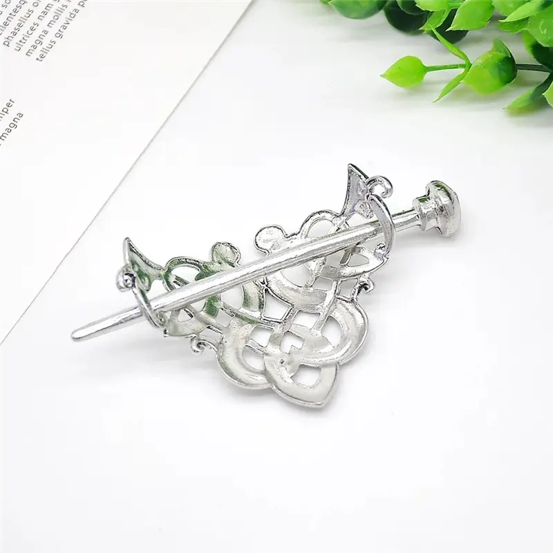 National Trendy Antique Metal Hairpin European American Viking Knot - Image 12