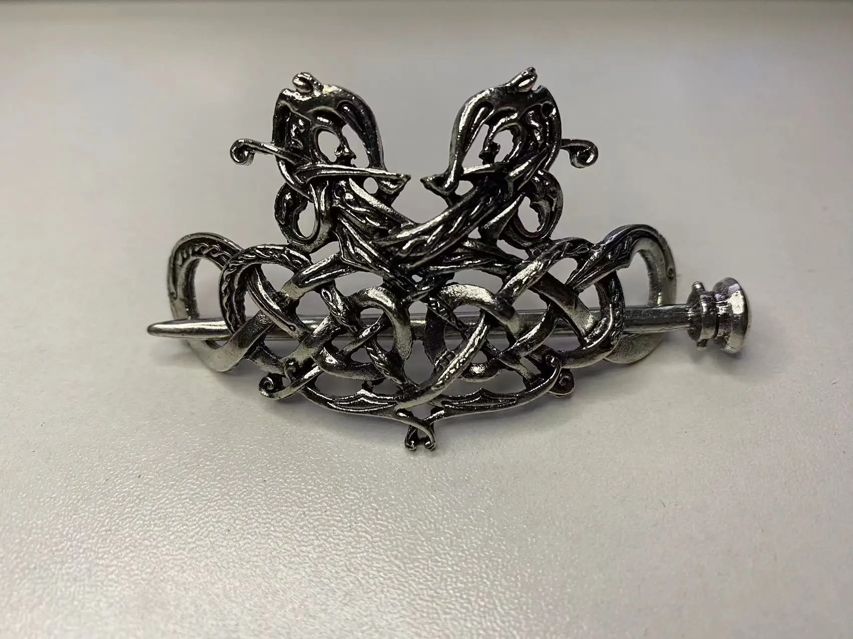 National Trendy Antique Metal Hairpin European American Viking Knot - Image 5