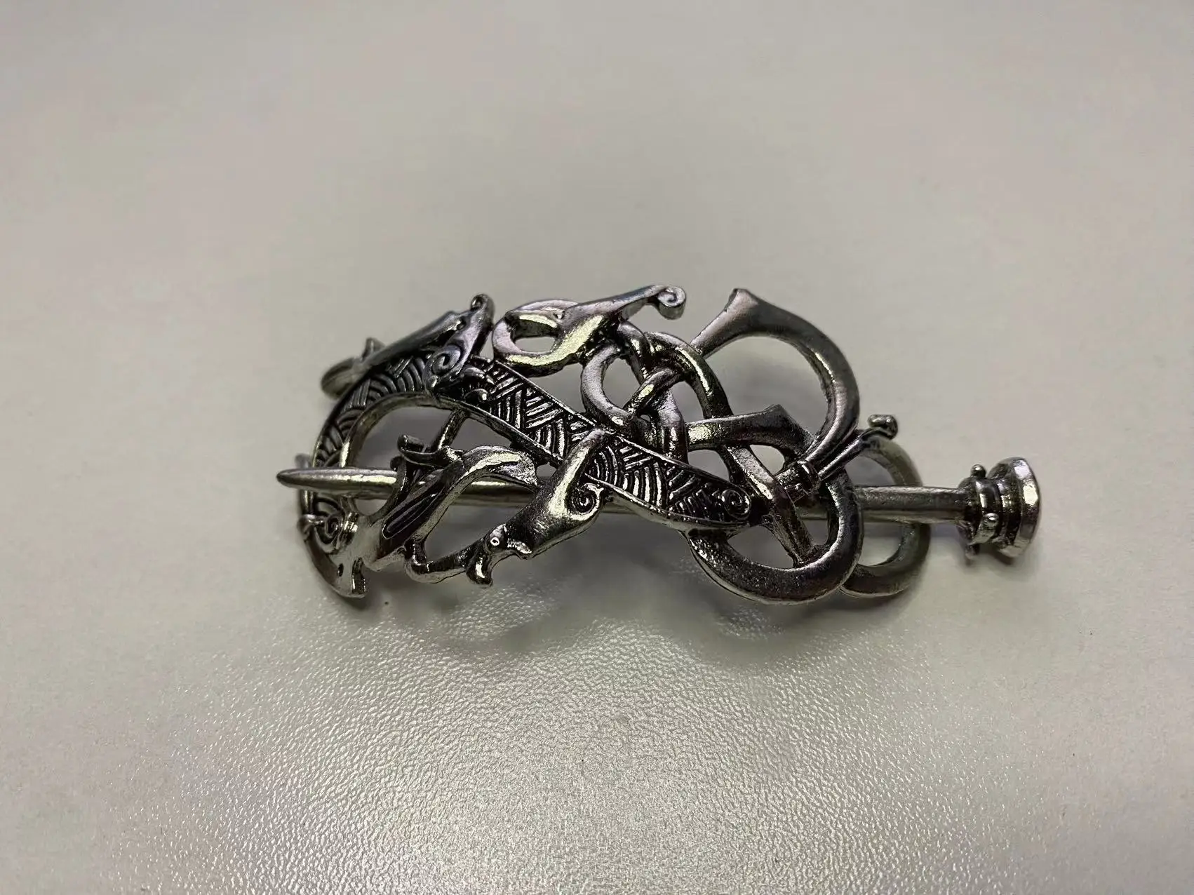 National Trendy Antique Metal Hairpin European American Viking Knot - Image 7