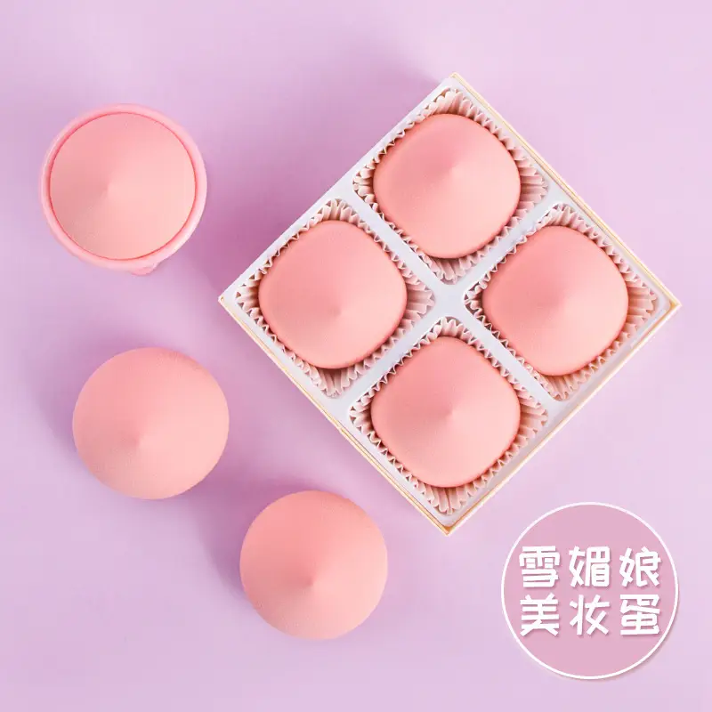 Peach Color Sponge Set of 4