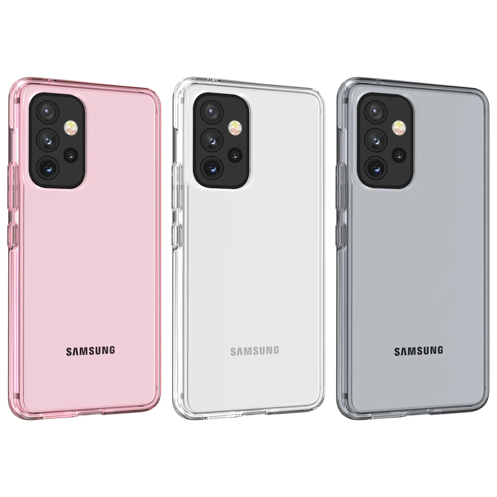 Samsung A33 Transparent Glitter Phone Case - Image 8