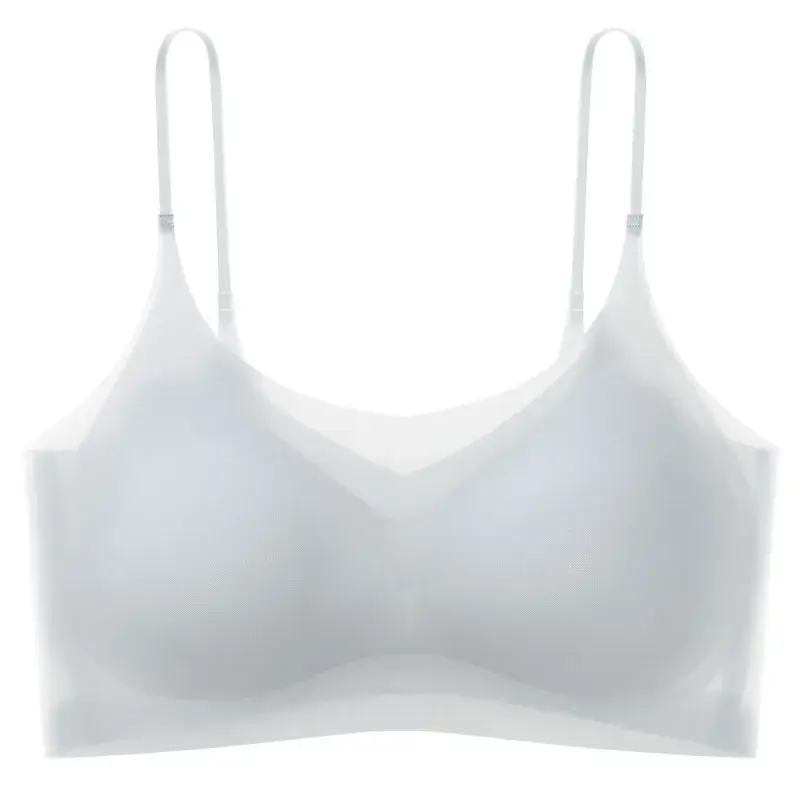 Women's White Traceless Silk Strapless Underwear - Image 2