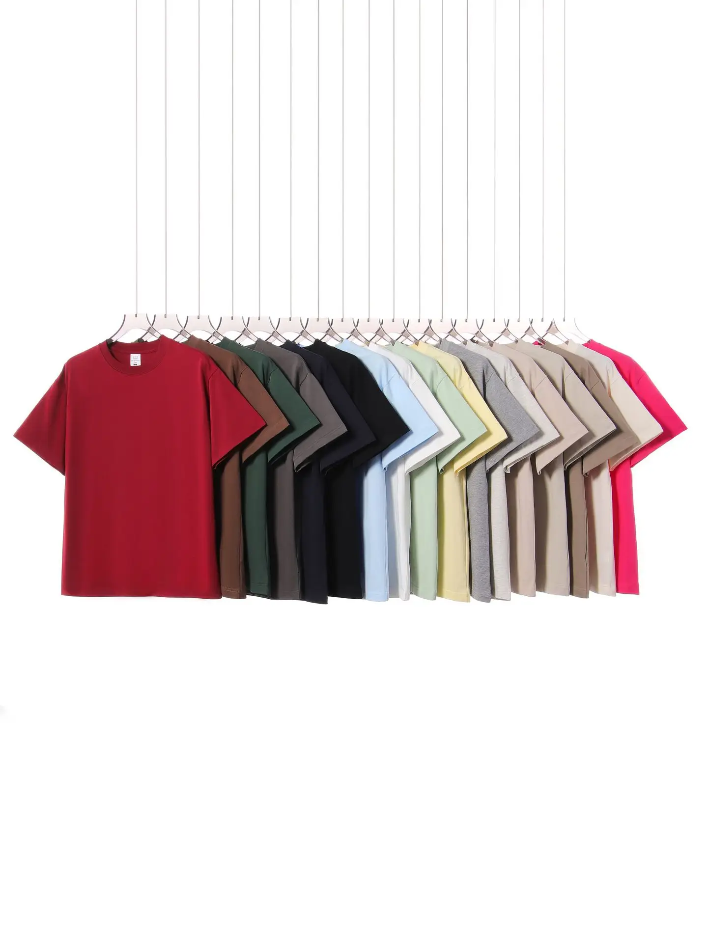 Men Earth Tone Cotton T-Shirt 250g Crew Neck - Image 20