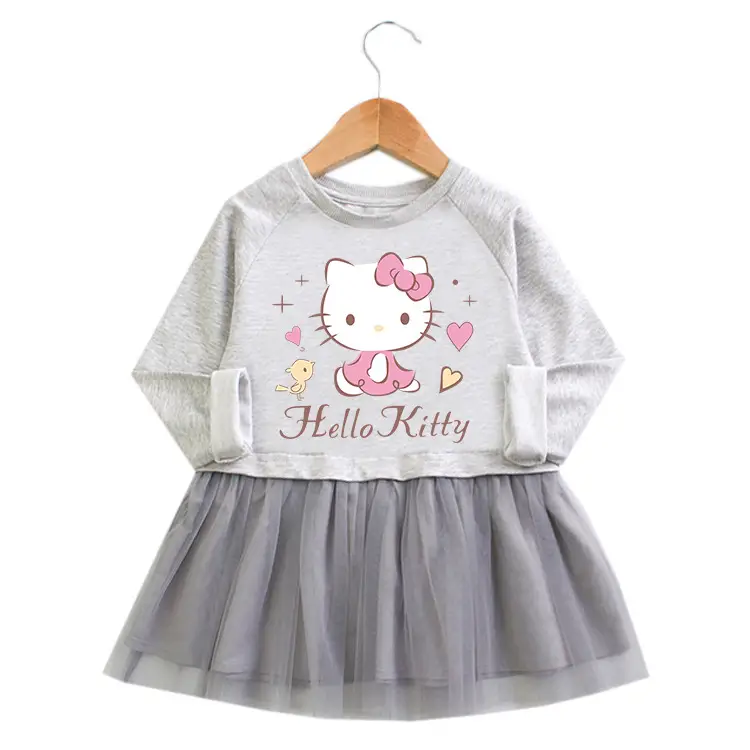 2023 Korean Style Girls' Mesh Dress Baby Princess Design - Image 2