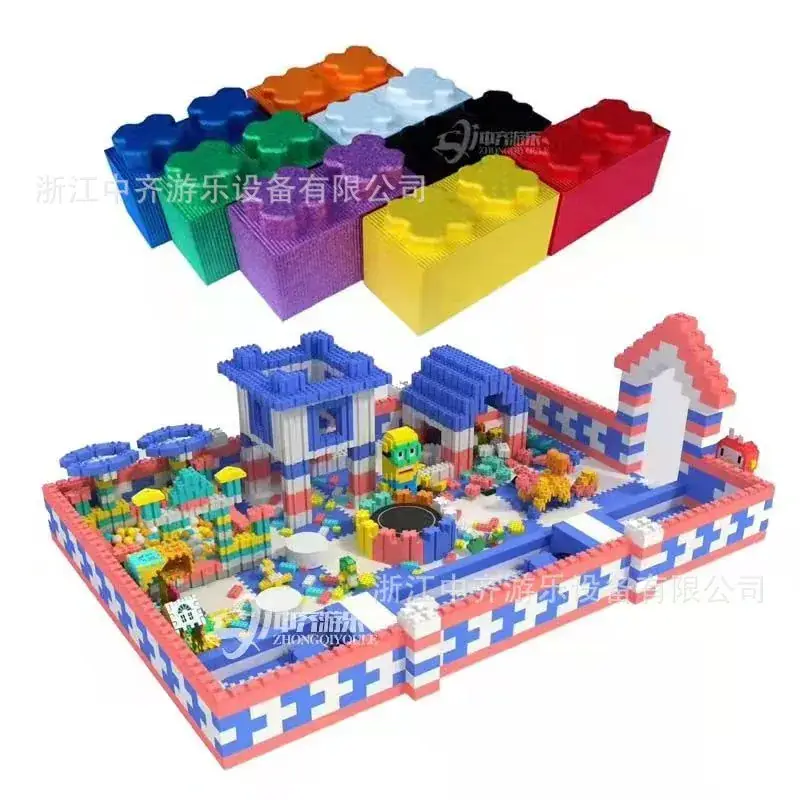 Pink Foam Building Blocks for Kids Large Assembly Toy - Image 16