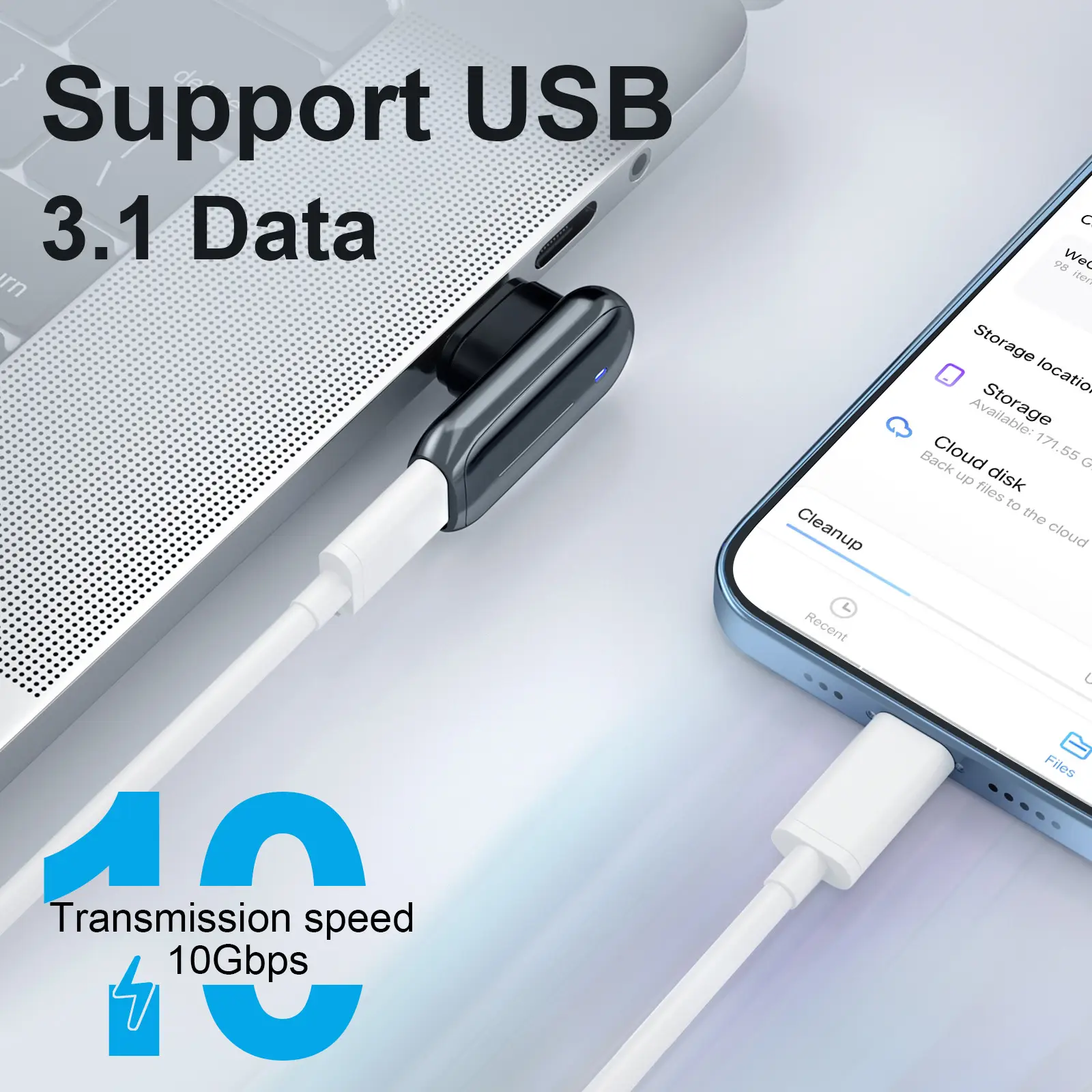 24Pin Magnetic USB3.1 Adapter for MacBook, iPad, Switch, Headphones — feature 12
