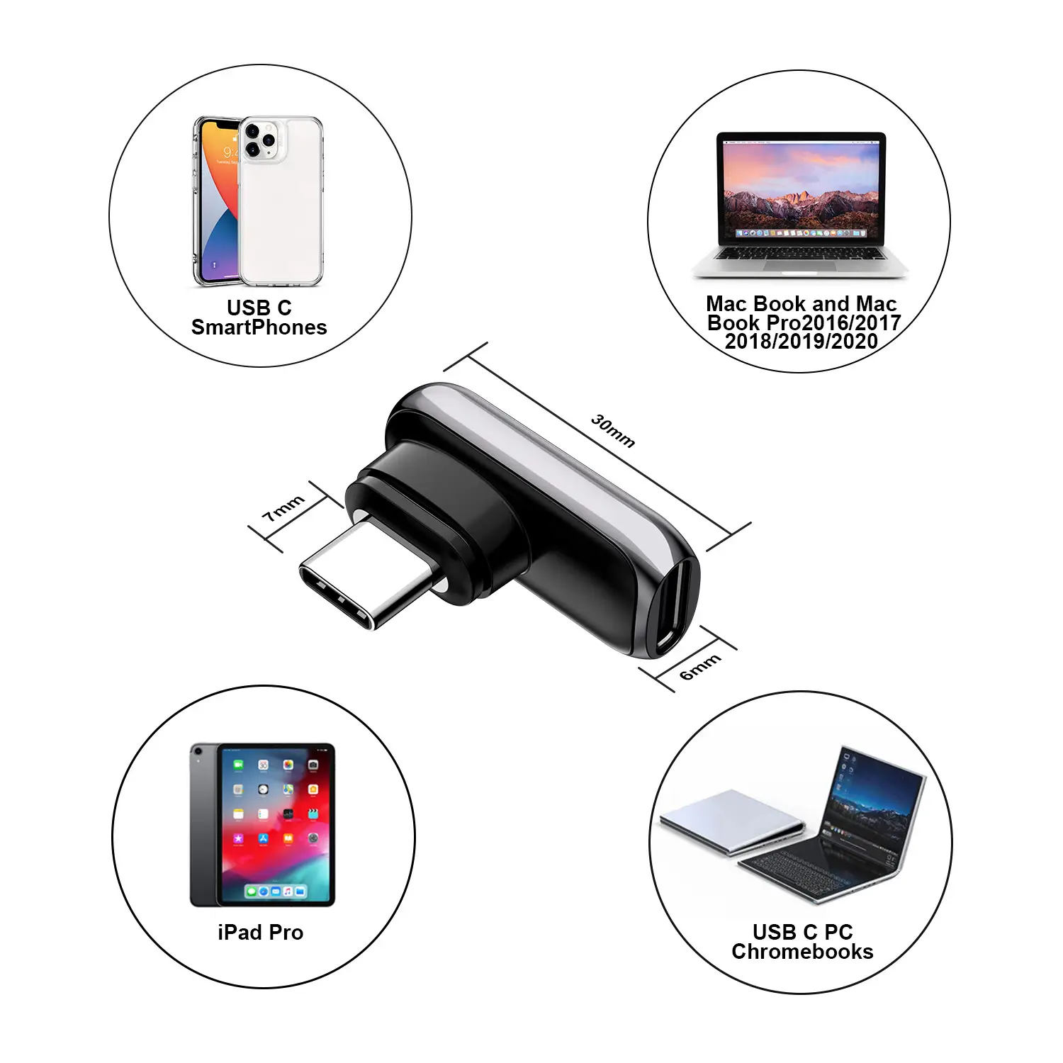 24Pin Magnetic USB3.1 Adapter for MacBook, iPad, Switch, Headphones — feature 14