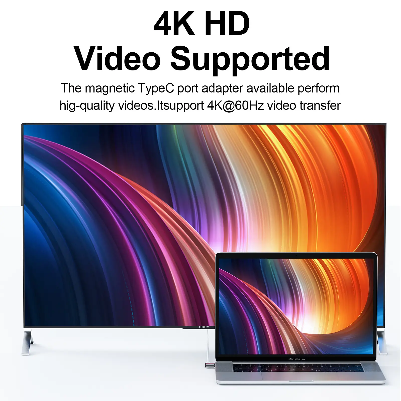 24Pin Magnetic USB3.1 Adapter for MacBook, iPad, Switch, Headphones — feature 5