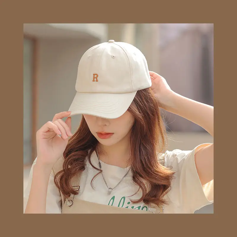 Black Letter R Baseball Cap Small Head Circumference - Image 7