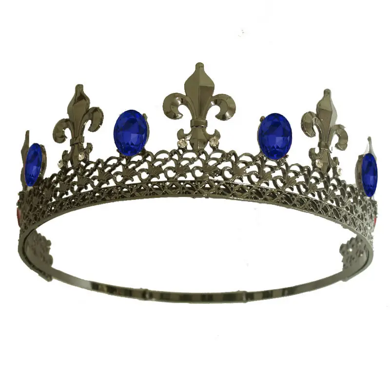 European Crown with Red Stones & Gold Finish - Image 7