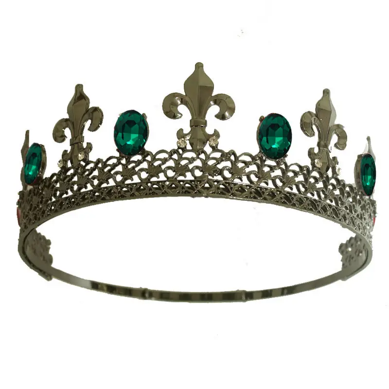 European Crown with Red Stones & Gold Finish - Image 8