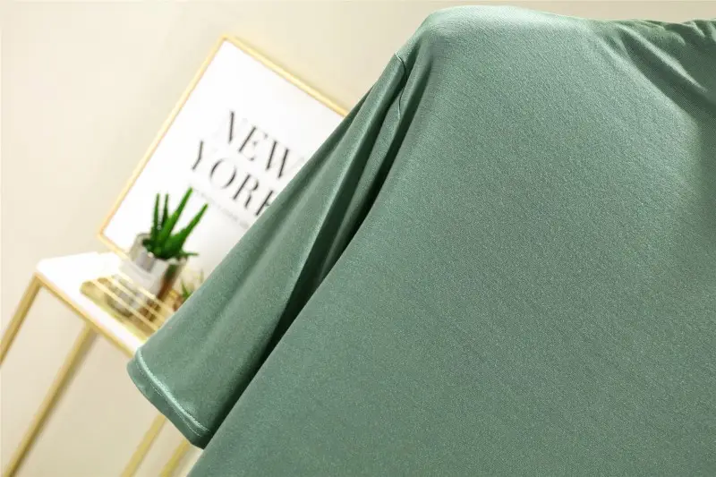 Women's Blue Modal Half Turtleneck Shirt — feature 28