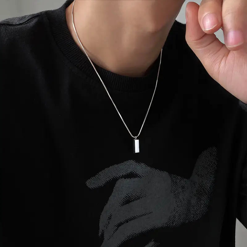 Silver Hip Hop Necklace for Men Women Luxury Chain Accessory - Image 5