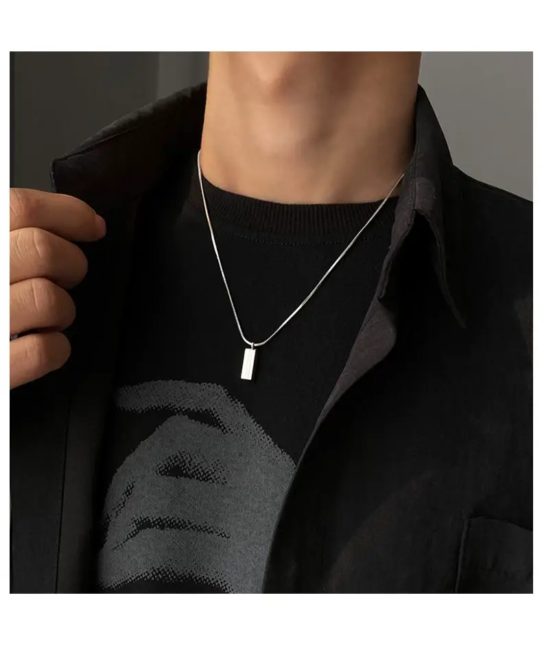 Silver Hip Hop Necklace for Men Women Luxury Chain Accessory — feature 10