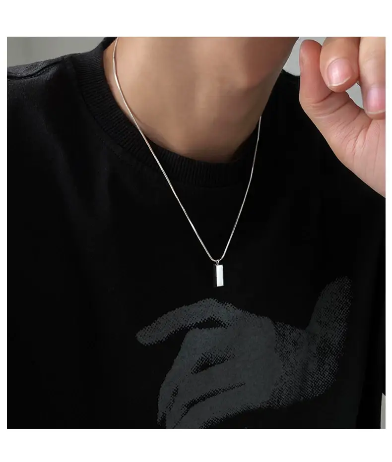 Silver Hip Hop Necklace for Men Women Luxury Chain Accessory — feature 8