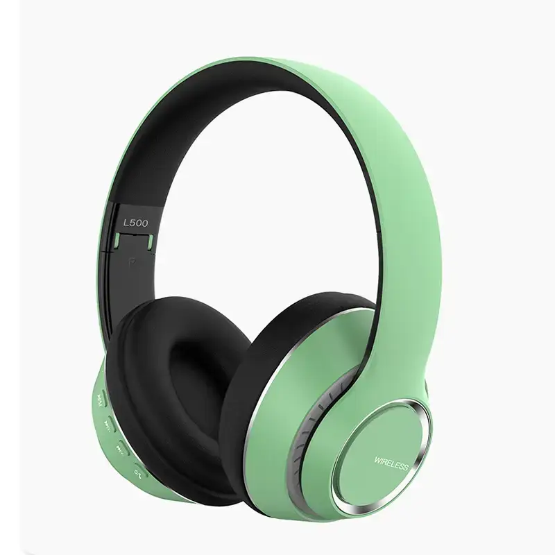 Over-Ear Bluetooth Headphones with Noise Cancellation, Green, Compatible with Mobile Phones - Image 5