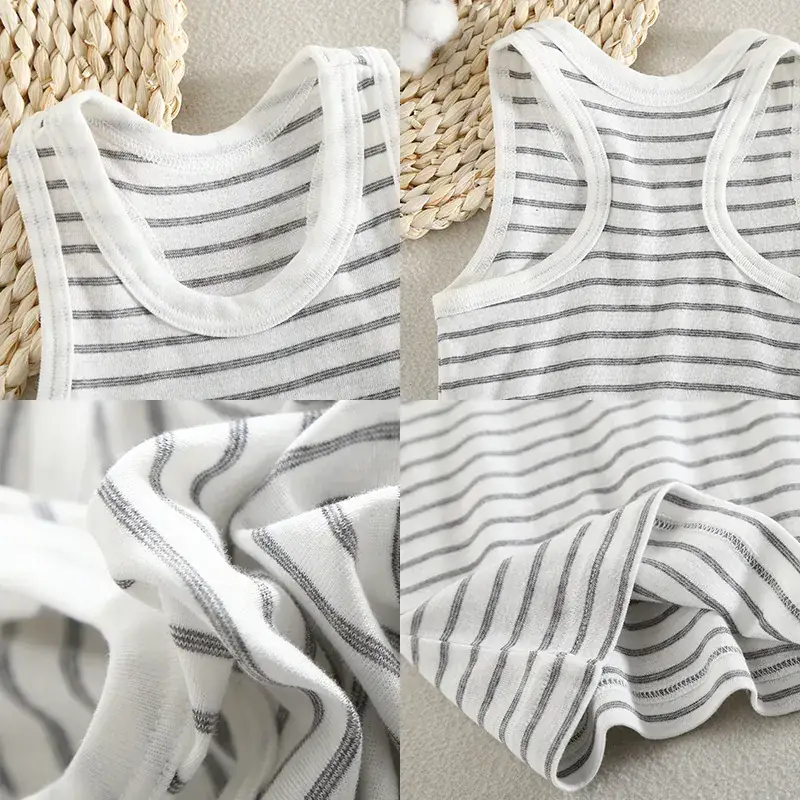 Children Sleeveless Cotton Vest Pack of 3 - Image 5