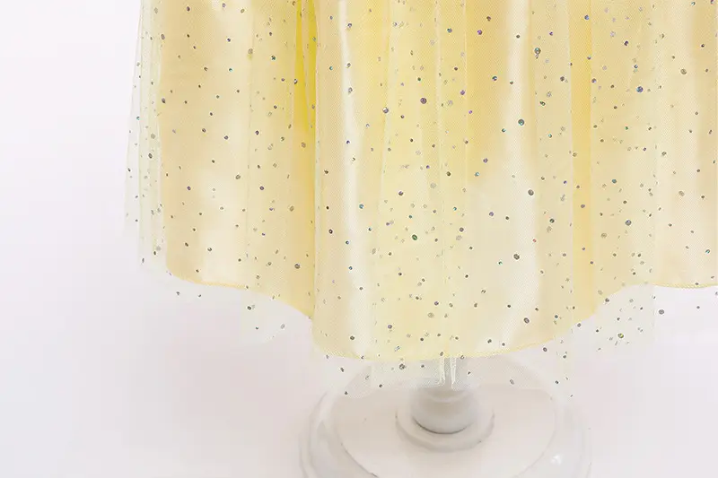 Halloween Belle Princess Dress Yellow Sparkly — feature 10
