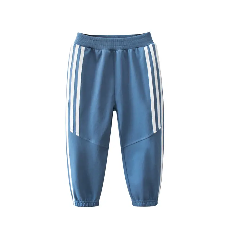 27 Kids Boys Sports Pants 2024 Spring Grey Blue Black - Image 2