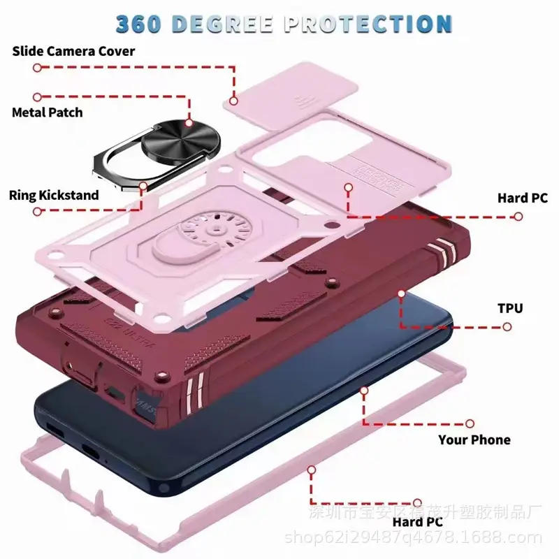 Military Anti-Drop Phone Case S26 Compatible Samsung S25 Ultra