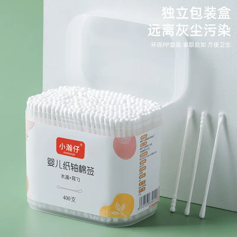 400 Pcs 100% Pure Cotton Baby Ear & Nose Swabs - Image 7