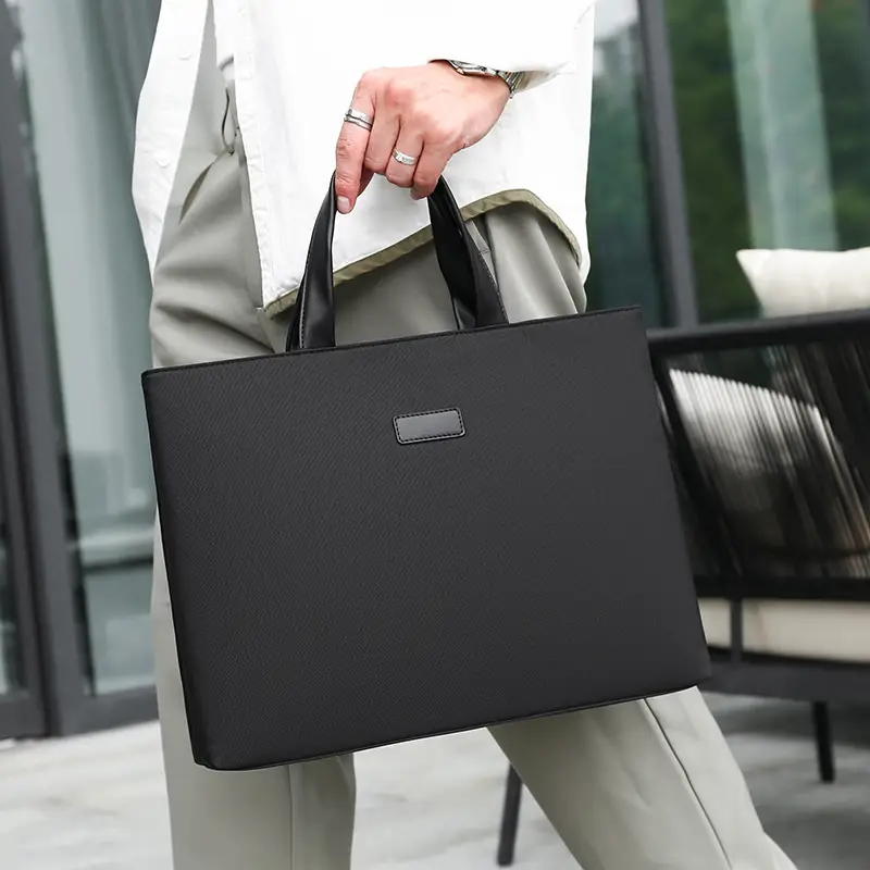 New Men's Black Business Shoulder Bag - Image 5