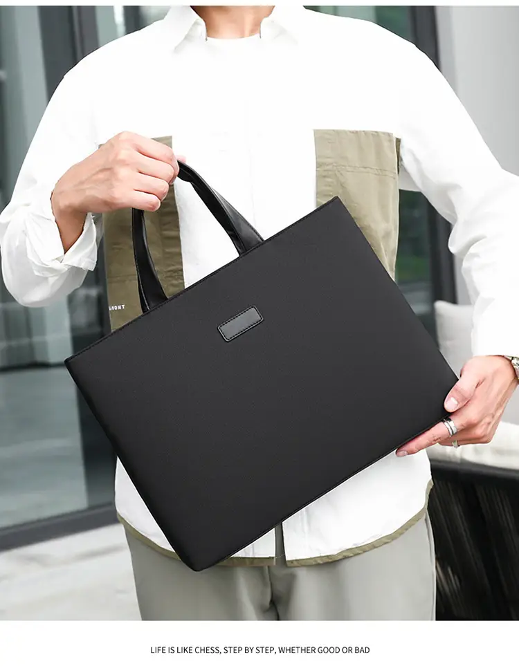 New Men's Black Business Shoulder Bag — feature 15