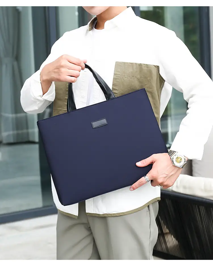 New Men's Black Business Shoulder Bag — feature 17