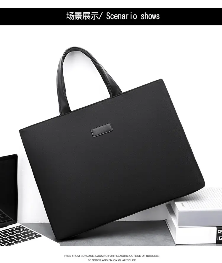 New Men's Black Business Shoulder Bag — feature 18