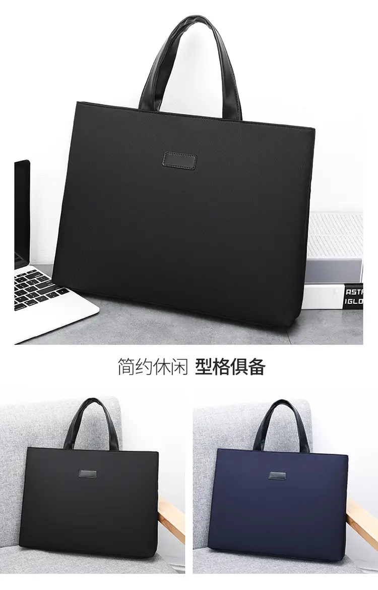 New Men's Black Business Shoulder Bag — feature 19