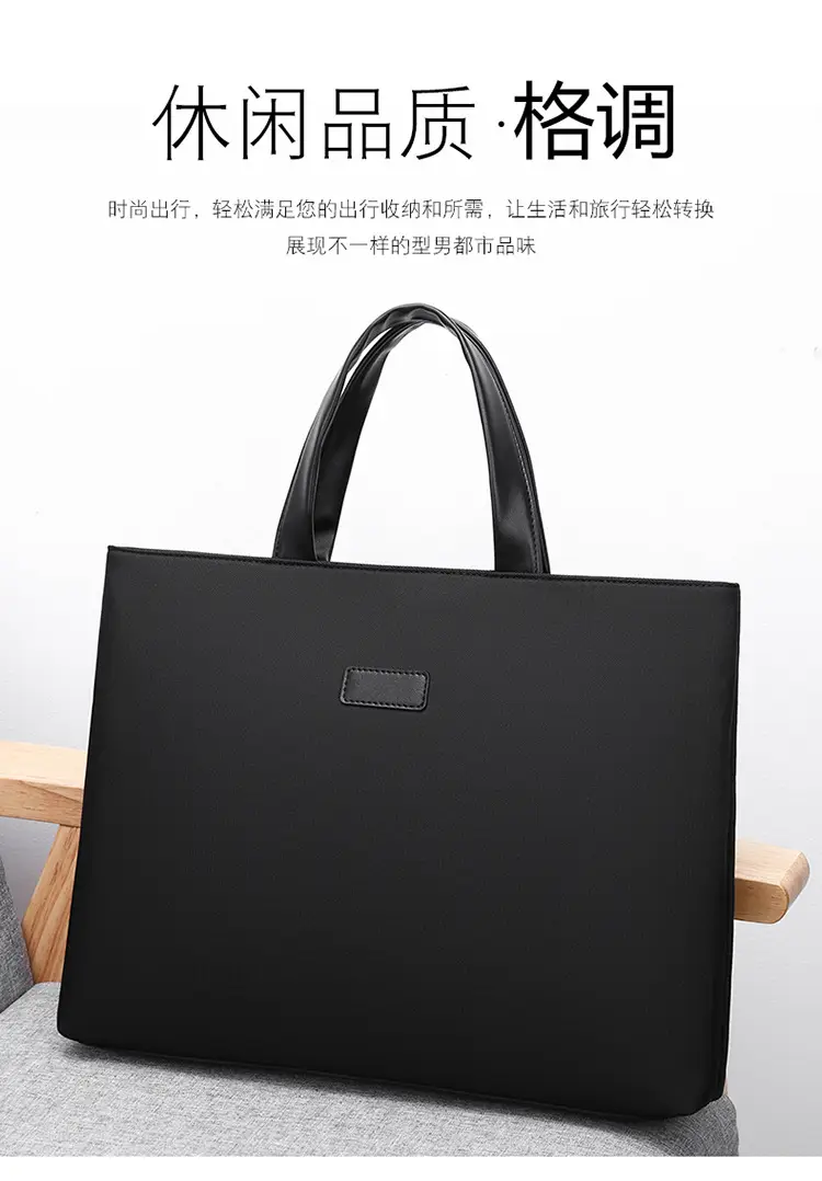 New Men's Black Business Shoulder Bag — feature 3