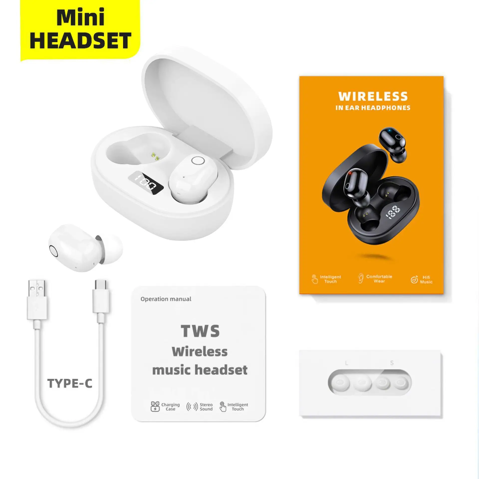 Bluetooth 5.0 Wireless Earbuds with Digital Display - Image 2