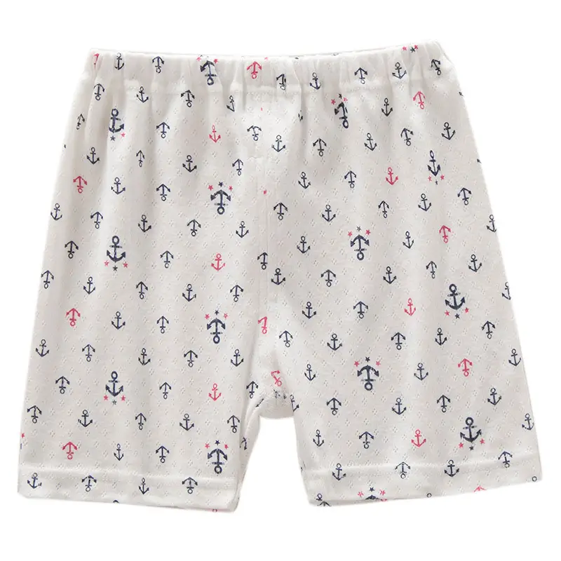 Children's Cotton Shorts Set White 3-Pack Loose Sports Pants