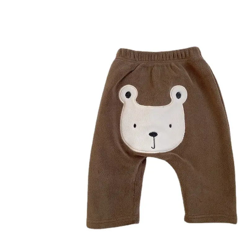 Baby Fleece Leggings Brown Warm Winter Pants - Image 7
