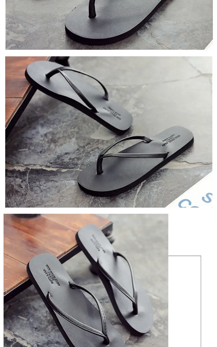 Men's New Couple Slippers Summer Clip Wear Leather — feature 7