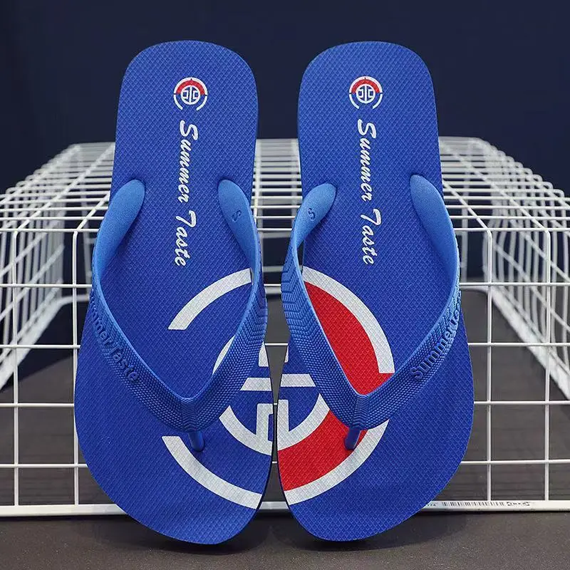 Men's New Couple Slippers Summer Clip Wear Leather