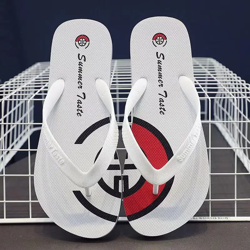 Men's New Couple Slippers Summer Clip Wear Leather