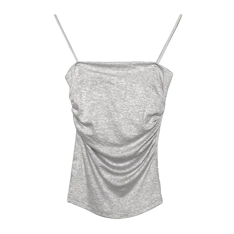 Beige Slim Fit Backless Camisole Women's Inner Top - Image 12